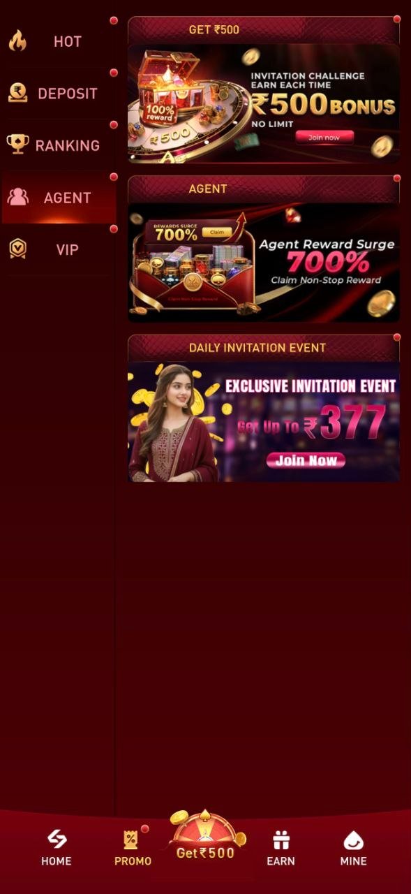 Agent promotional events including invitation challenge